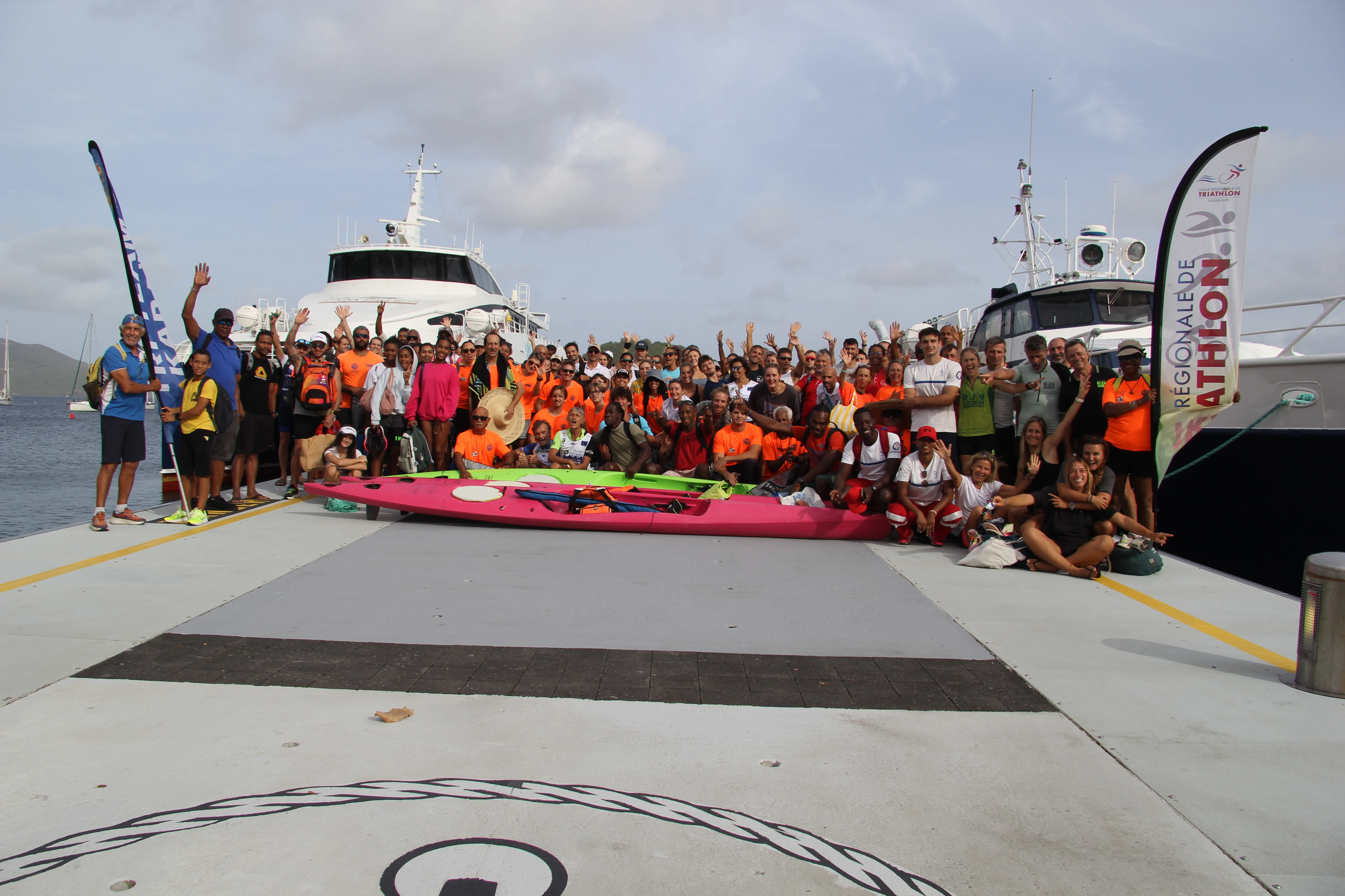 Départ triathlon Guadeloupe - Tri Team Karaib